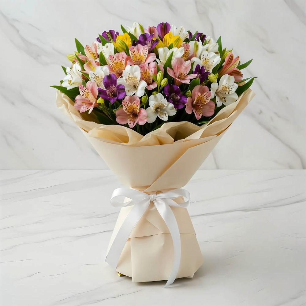 Букет цветов из: Альстромерии в Агроном