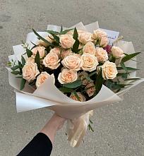 Букет Кремовые розы Латте в Агроном