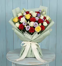 Букет цветов из:  Розы в Агроном