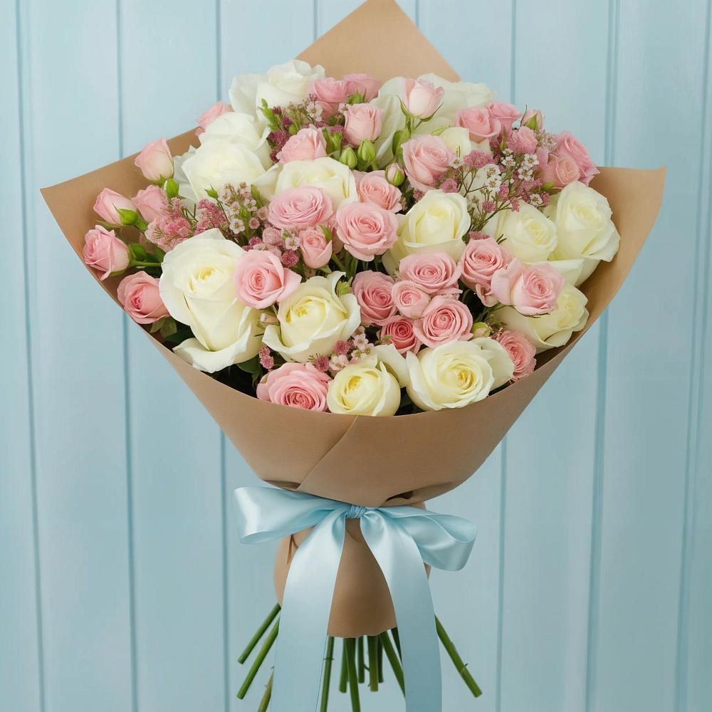 Букет цветов из: Розы в Агроном