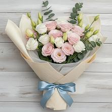 Букет цветов из:  Лизиантусы #REPLACE_PRED# Агроном