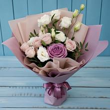 Букет цветов из:  Розы и Лизиантусы в Агроном