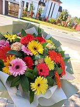 Букет цветов из:  Герберы #REPLACE_PRED# Агроном