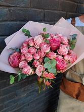 Букет розы в пальмах в Агроном Букет цветов из: Розы в Агроном