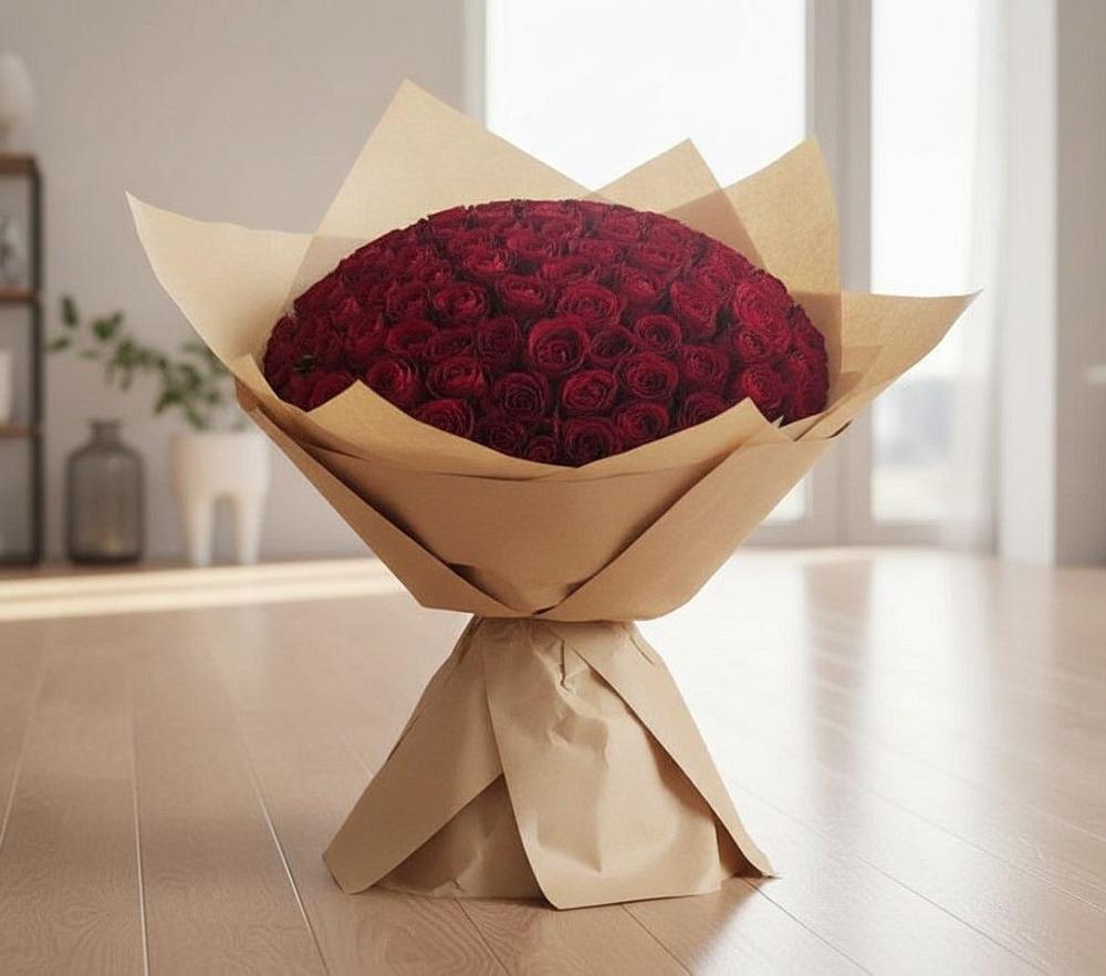 Букет 101 Красная роза в Агроном