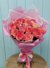 Букет 15 Розовых роз Равель в Агроном