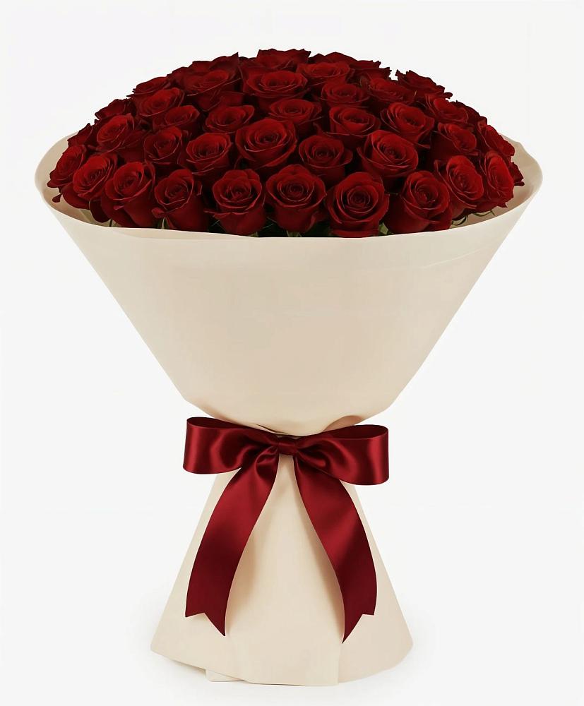 Букет 101 Бордовая роза Блэк Бакарра в Агроном