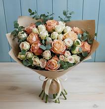 Букет цветов из:  Альстромерии и Розы #REPLACE_PRED# Агроном