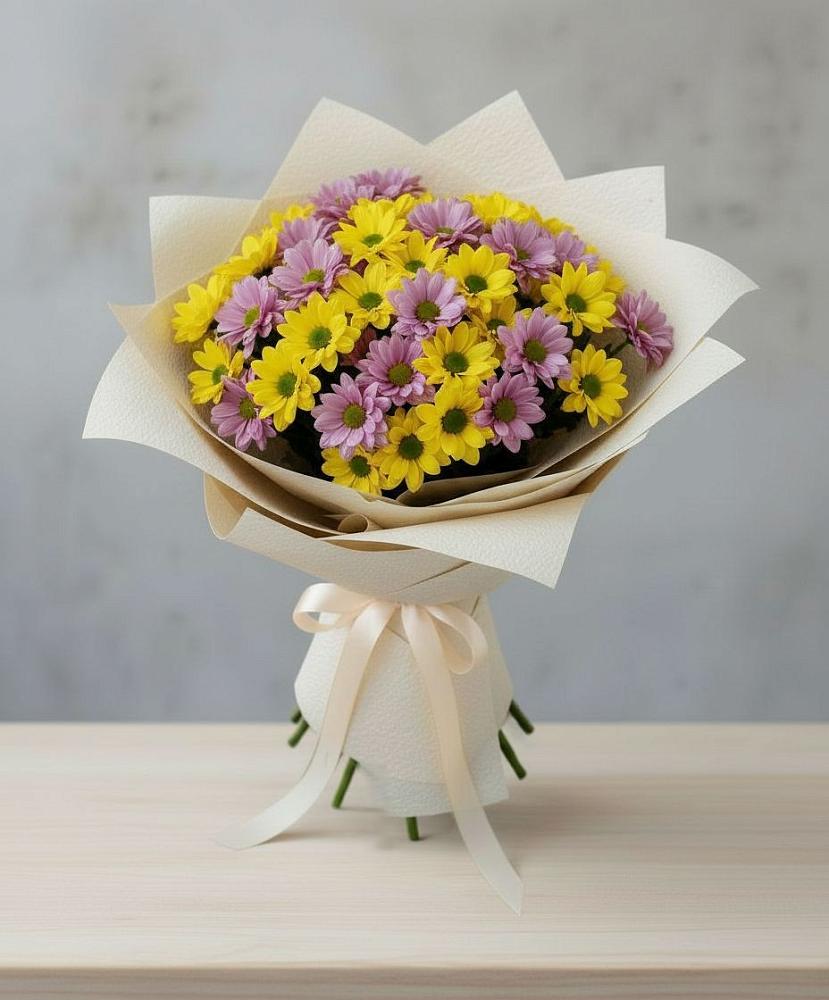 Букет цветов из: Хризантемы в Агроном
